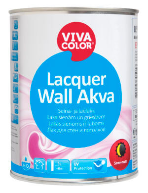Vivacolor Lacquer Wall Akva laka sienām un griestiem