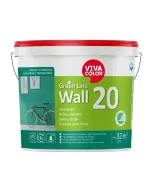 Vivacolor Green Line Wall 20 krāsa sienām un griestiem