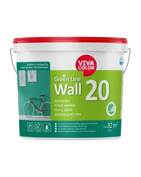 Vivacolor Green Line Wall 20 Wandfarbe