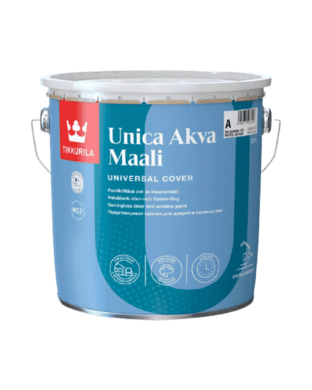 Tikkurila Unica Akva Maali pusspīdīga krāsa iekšdarbiem, ārdarbiem
