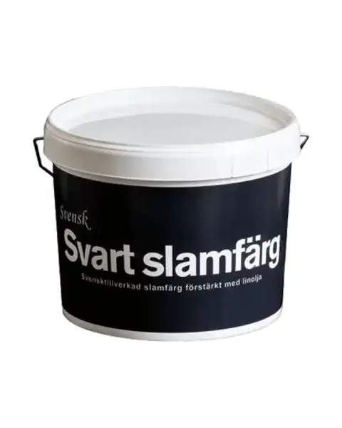 Svensk Svart slamfärg zviedru tradicionālā melnā krāsa