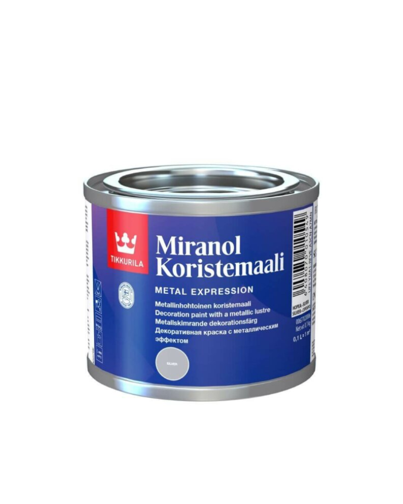 Tikkurila Miranol Koristemaali decoration paint - silver | 16,77