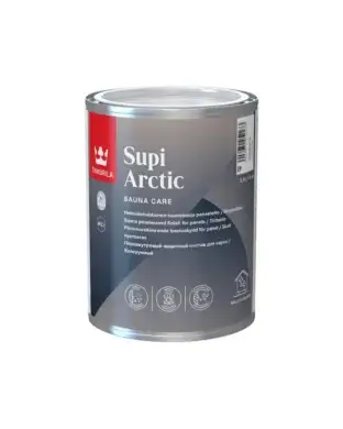 Tikkurila Supi Arctic coating for wooden sauna walls