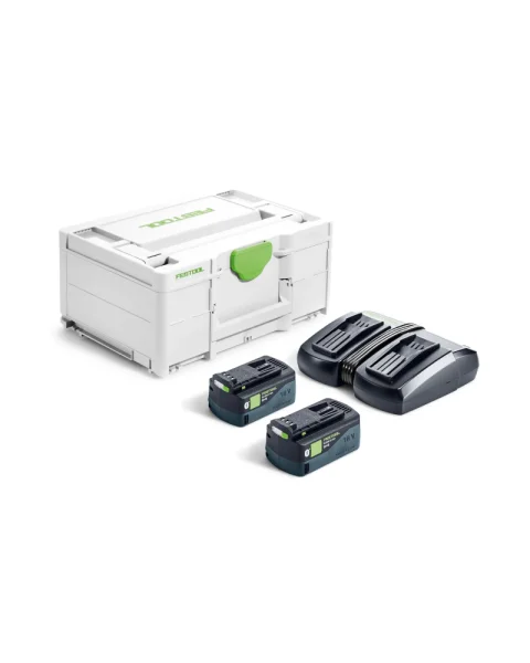 Festool SYS 18V 2x5,0/TCL 6 DUO koos laadija ja Bluetooth® akudega, 577707