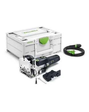Festool Dymlingsfräs DOMINO DF 500 RQ-Plus 578462, anslutningsfräs för möbler och konstruktioner av trä, med D 5-fräs och Systainer³ SYS3 M 187 väska