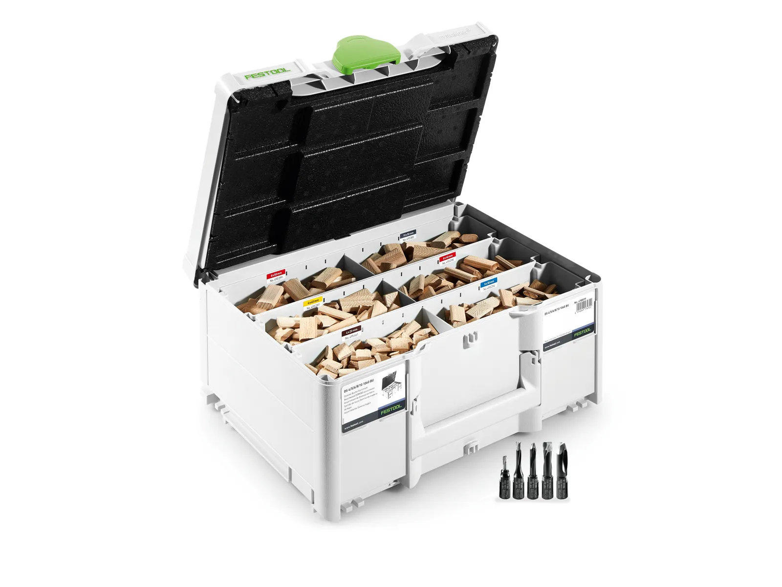 Festool Zestaw łączników DOMINO bukowych DS 4/5/6/8/10 1060 BU (576794)